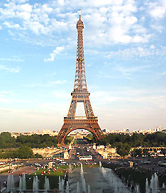 Parigi Panorama Trocadero Torre Eiffel